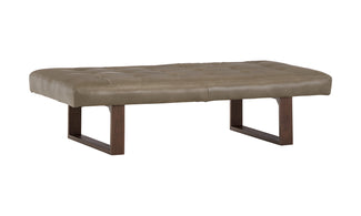 Caleb Leather Ottoman 2